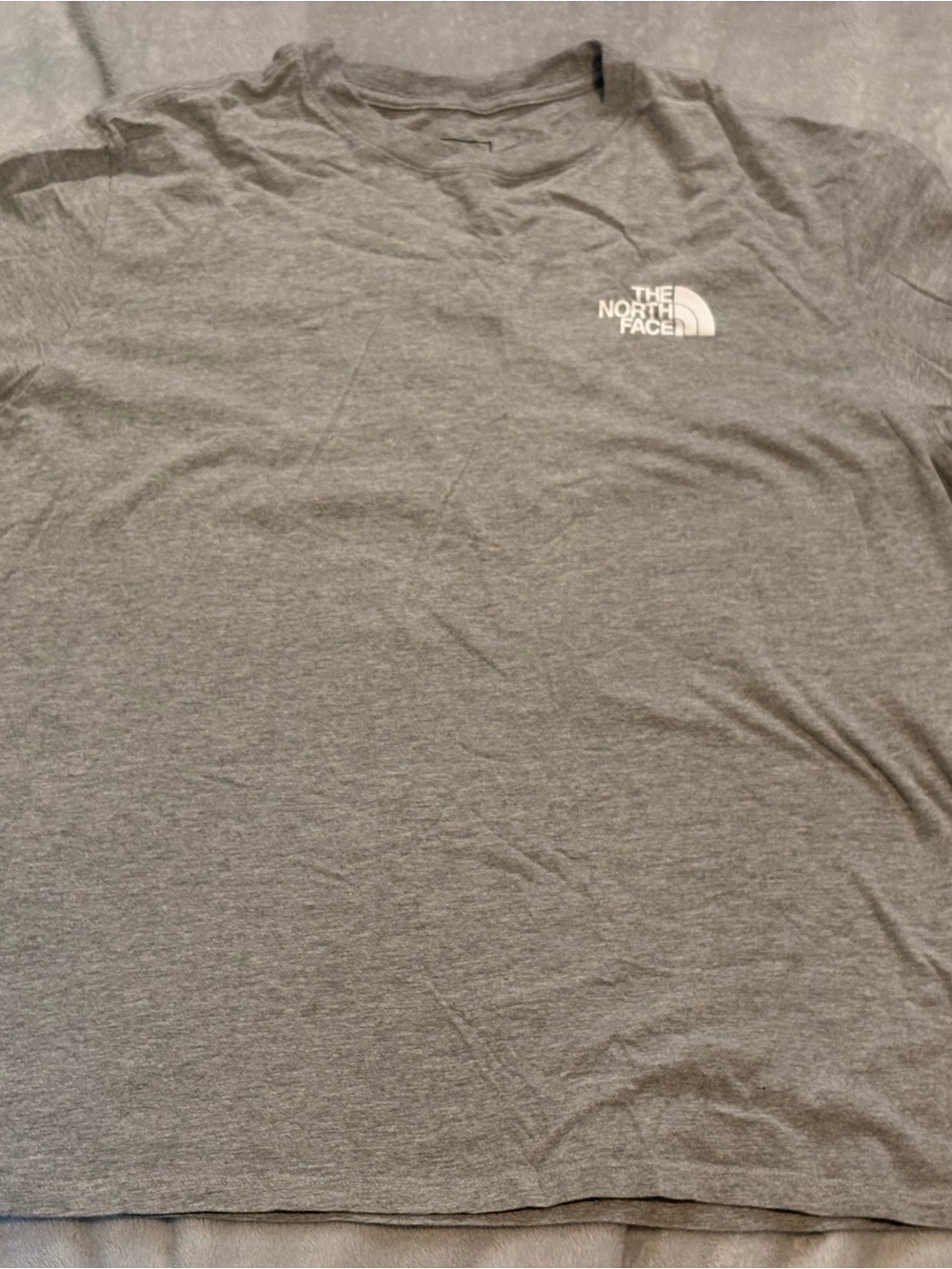 The North Face Men’s Short Sleeve Logo Tee — Gray Heather